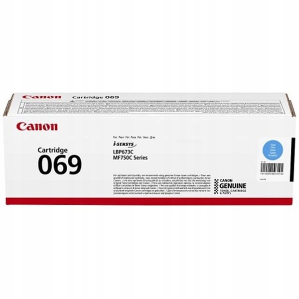 Canon originální toner 069C, cyan, 1900s, 5093C002, Canon MF752Cdw, 754Cdw