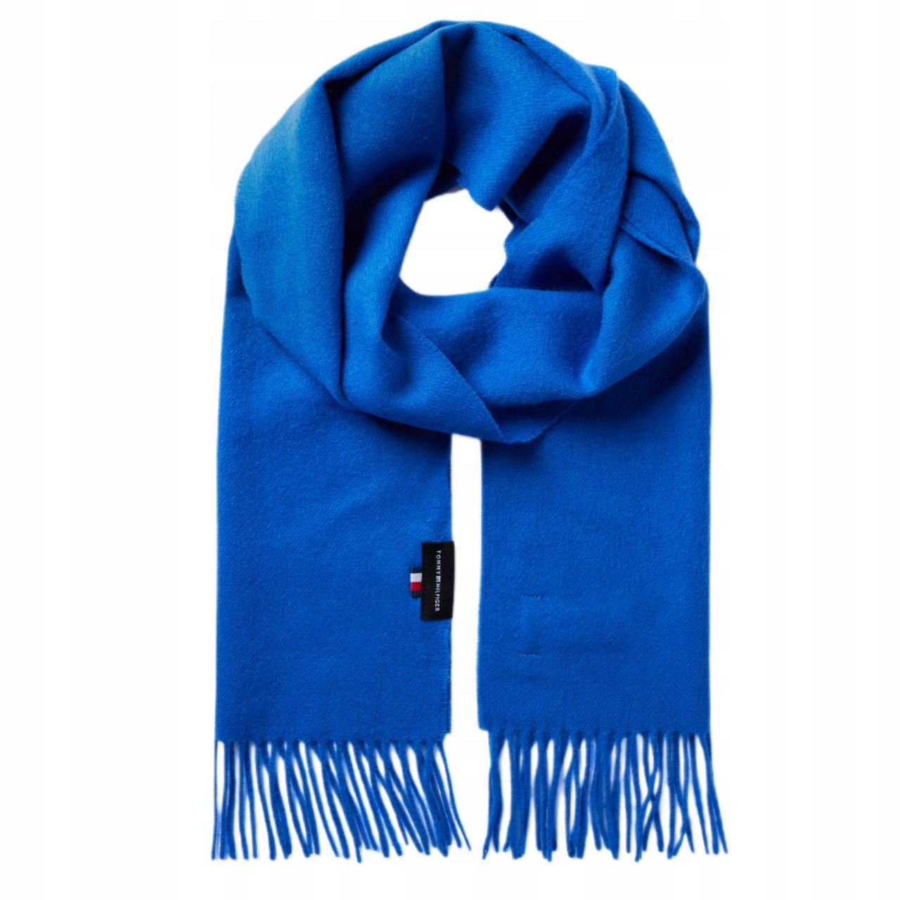 -11% Tommy Hilfiger Vlněný Pánský Šátek Uptown Wool AM0AM07888 Modrý