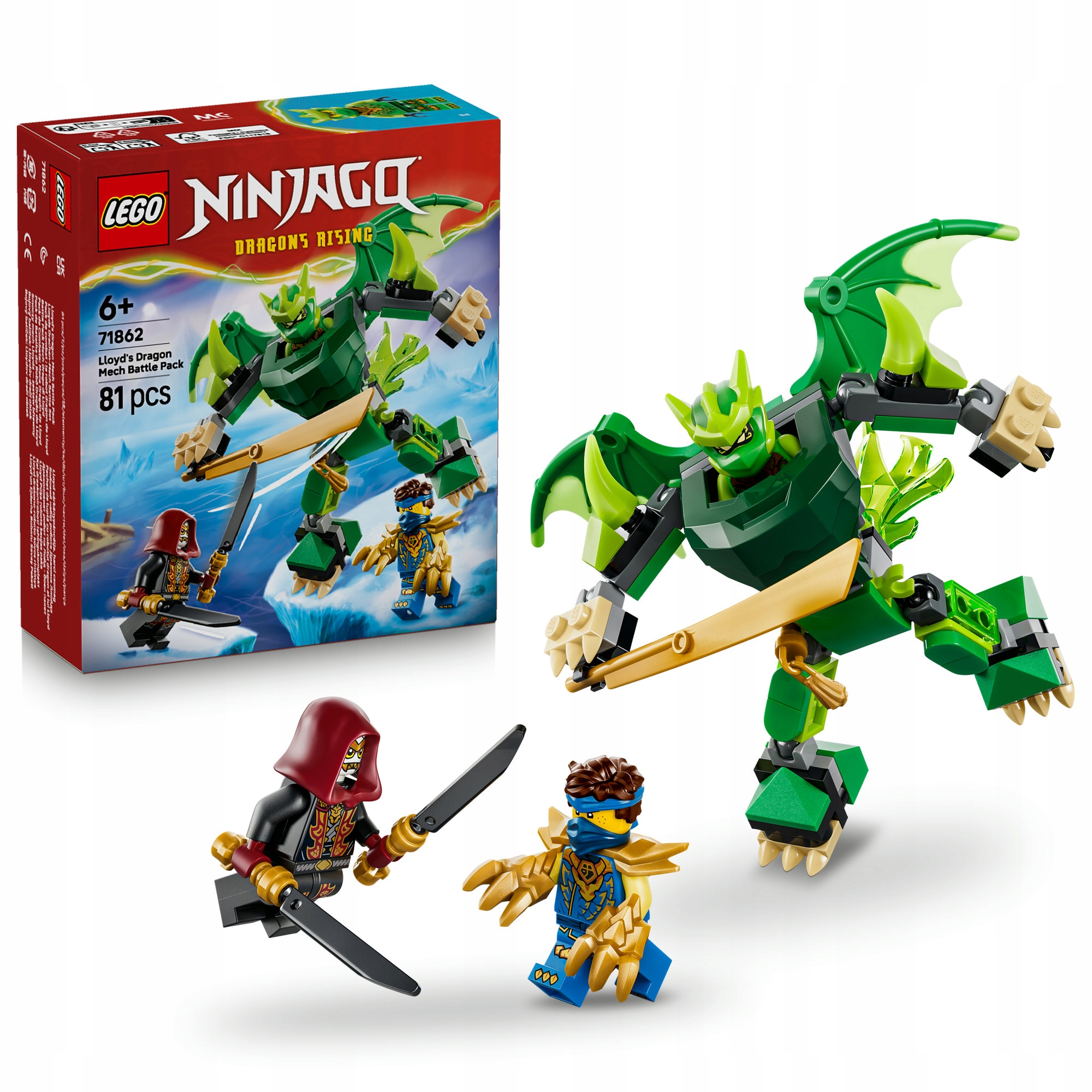 Lego Ninjago 71862 Zestaw bojowy: Smoczy strój Lloyda