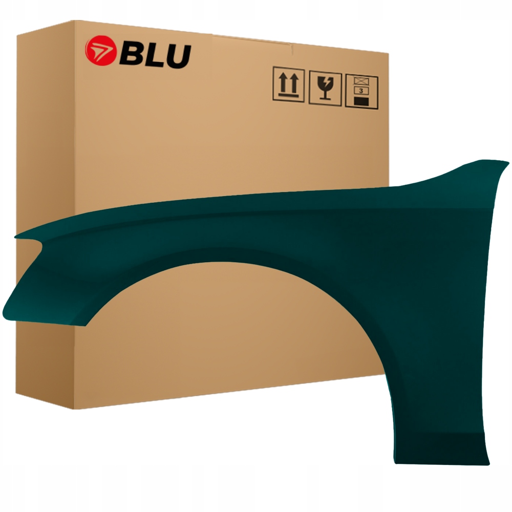 Blu Blatník Audi A4 B8 S4 LZ6E levý zelený 11-15 přední výtah