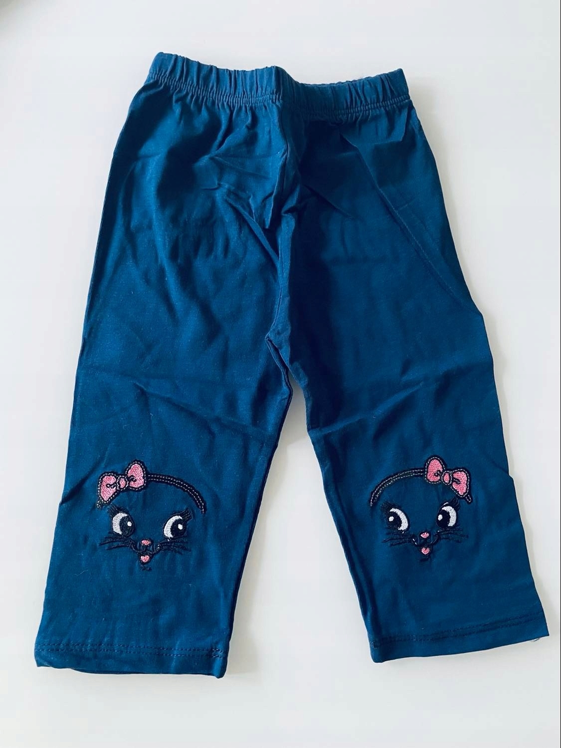 DZIEWCZĘCE LEGGINSY 3/4 GRANAT 122