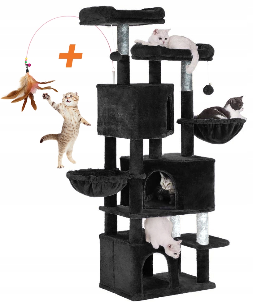 Drapak Dla Kota Domek Budka Drzewo Wieża XXL 164cm