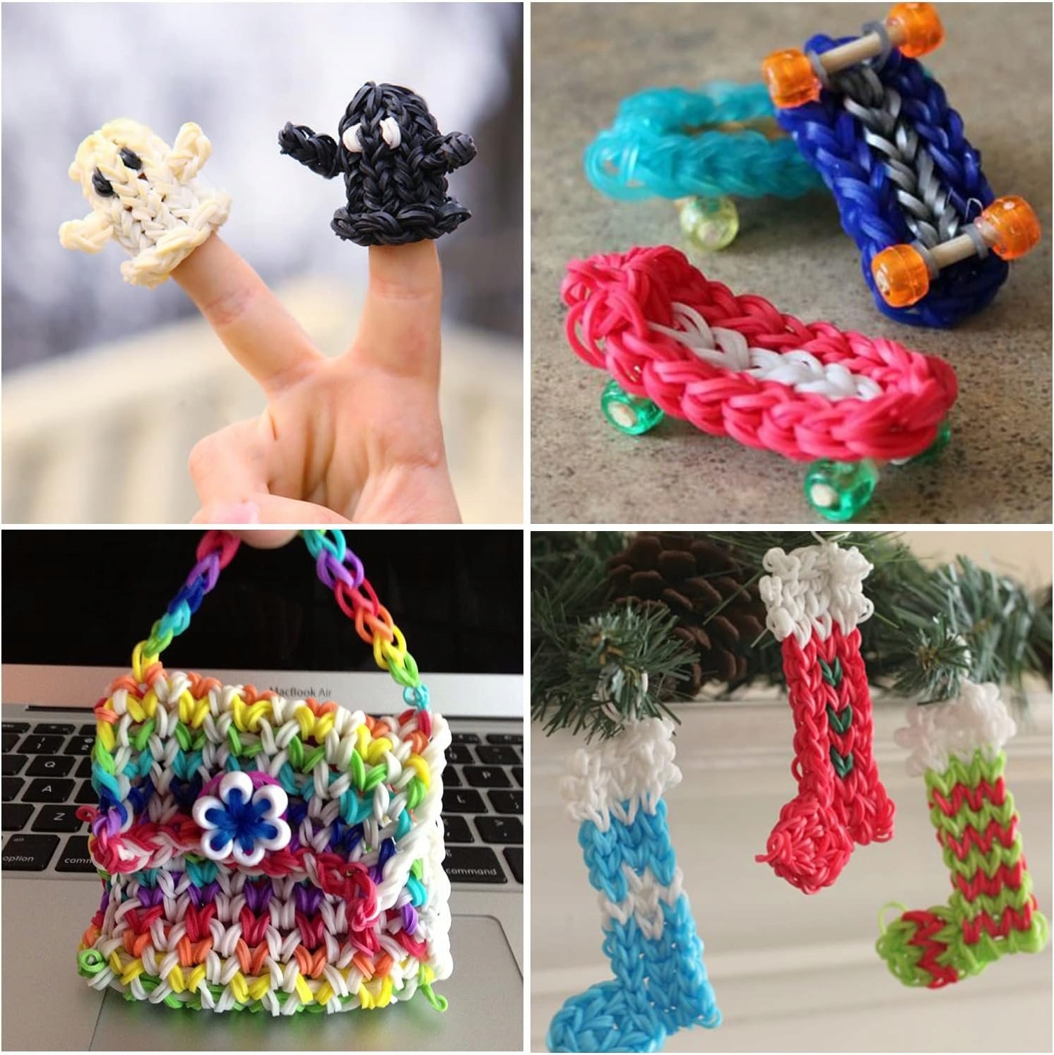 GUMKI DO ROBIENIA BRANSOLETEK W KUFERKU DUŻY ZESTAW 4500 szt Kuferek XXL Marka QULKI