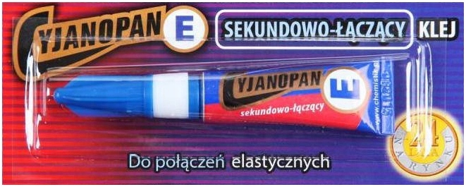 

Klej cyjanoakrylowy Chemistik Cyjanopan E 2 g