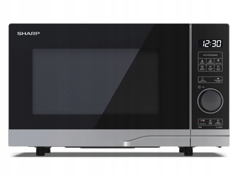 Kuchenka mikrofalowa Sharp YC-PS204AE-S 700W 20L Czarno-srebrny