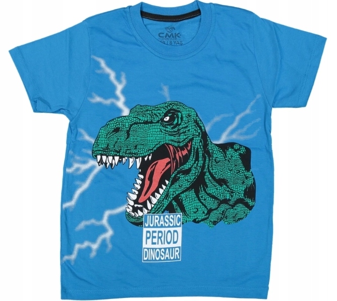 

T-shirt bluzka Koszulka niebieski Dinozaur 146