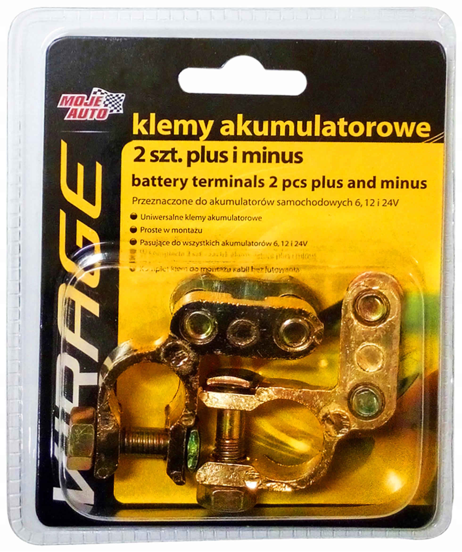 

Klemy Do Akumulatora Uniwersalne Zaciski 2SZT.