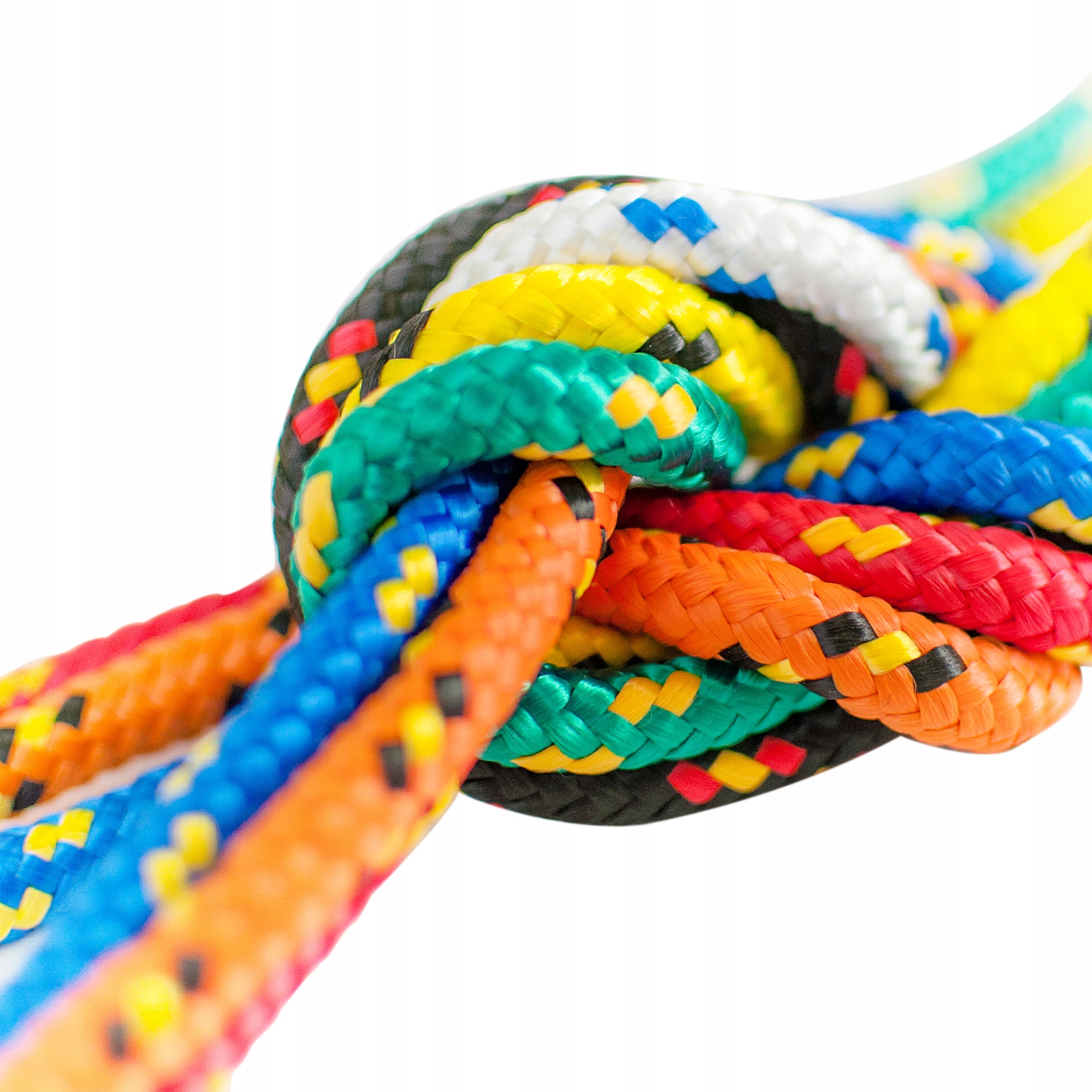 LINA Pleciona Żeglarska POLIPROPYLENOWA 5mm żółta linka odcinek 1mb Model Oplot 16