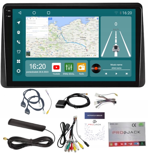 Gps Rádio Android Dacia Duster 2019-2023 Carplay Wifi 256 Gb Sim Modem