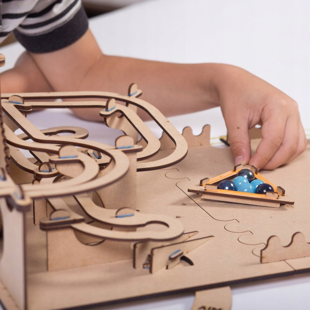 TOR KULOWY - MECHANICZNE PUZZLE 3D SMARTIVITY Z KOLEJKĄ GÓRSKĄ Liczba elementów 1