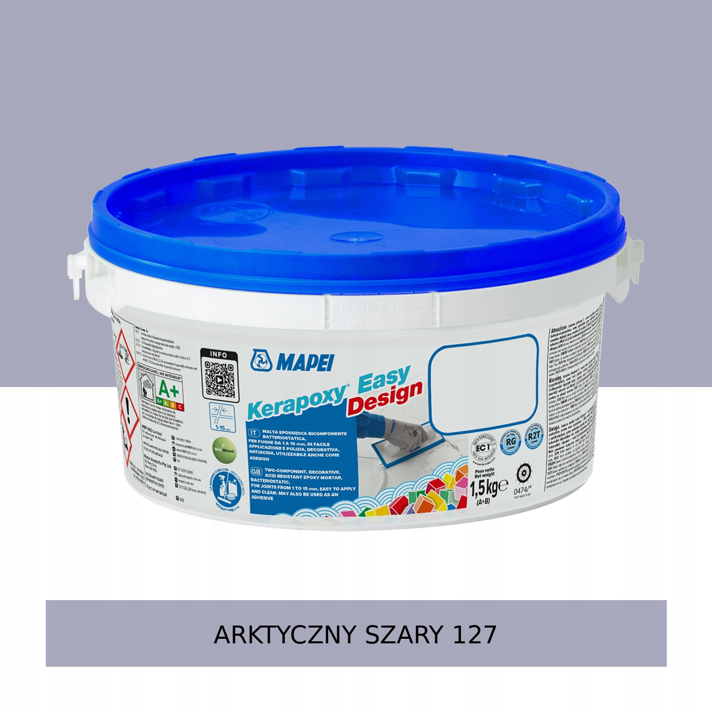 Mapei Kerapoxy Easy Design Fuga epoksydowa 1,5kg 127 Arktyczny Szary