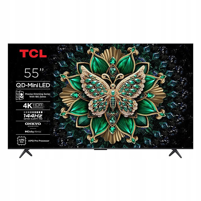 Telewizor Tcl 55C61K Qled 55'' 4K Ultra Hd Google Tv 144 Hz Hdr