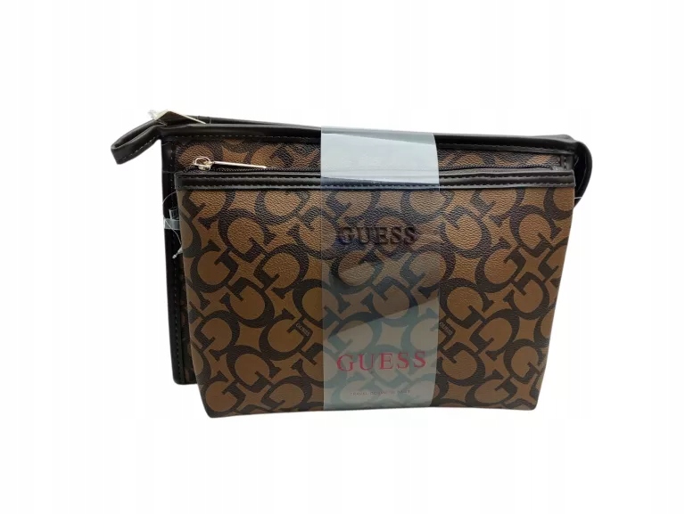 Kosmetyczki Guess Karlin Travel Cocoa T8836412