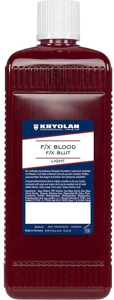 Kryolan F/x Blood Umělá krev 500 ml 4153 Light