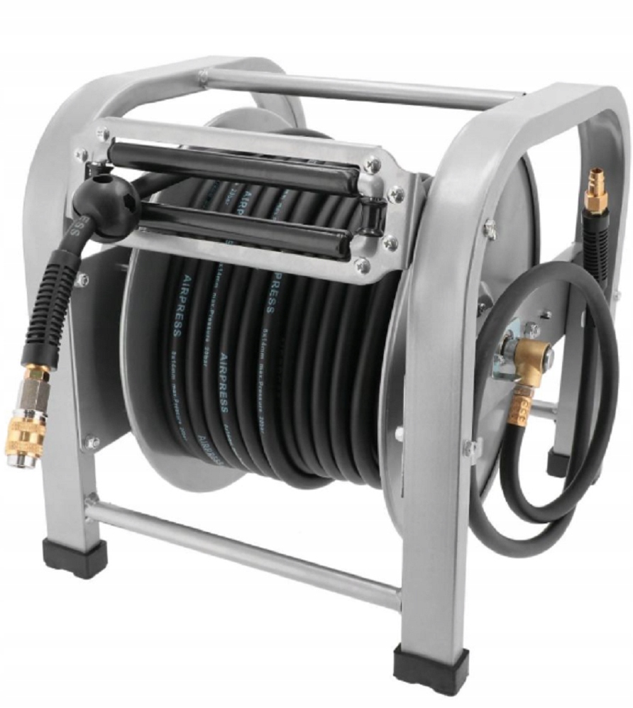 Airpress 46508 Wąż pneumatyczny na bębnie automatyczny podłogowy 30 m