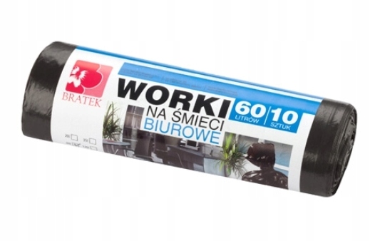 

Bratek Worki na śmieci 60 litrów Czarne