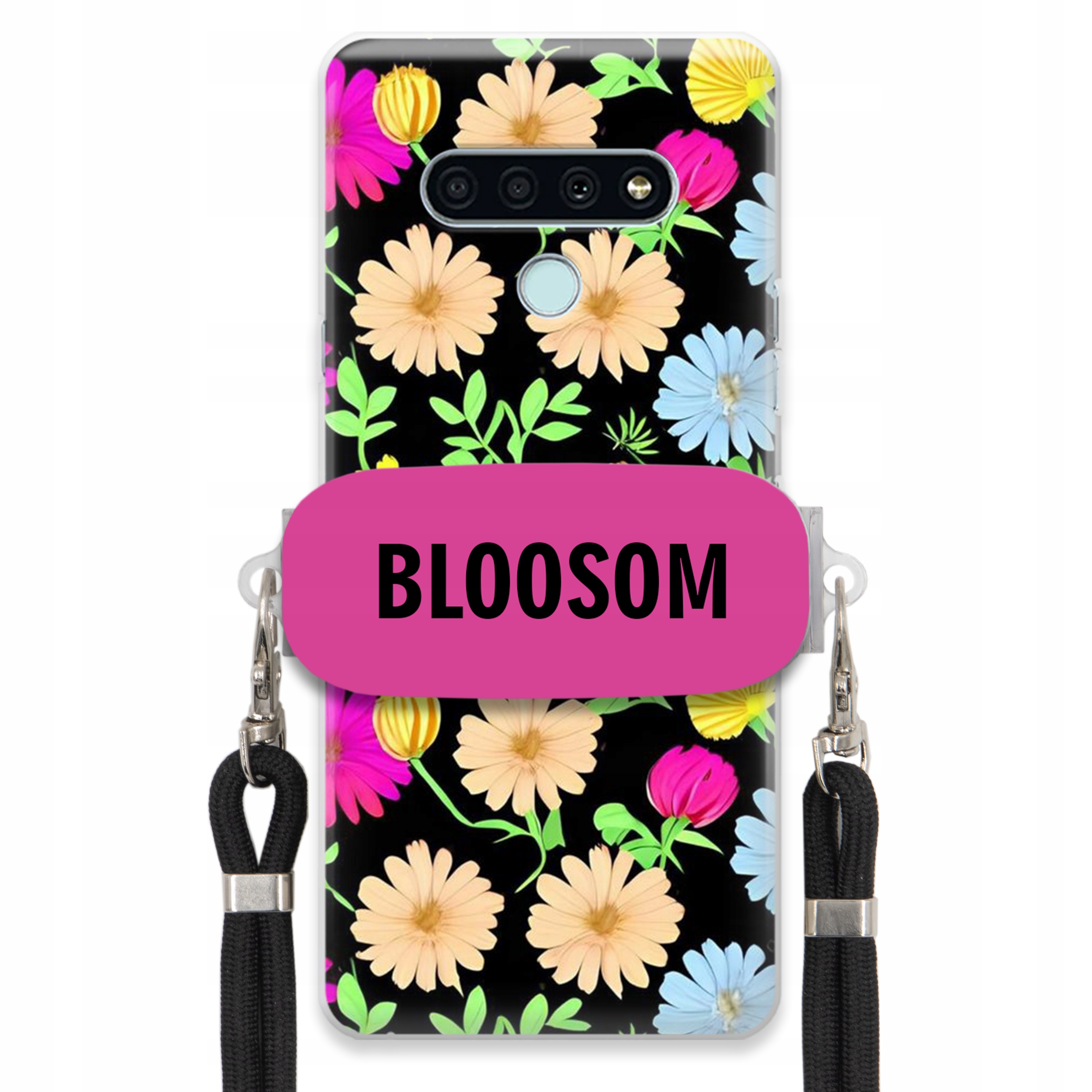 Pouzdro Držák Crossbody pro Lg K71 Kryt Case Květiny Bloosom Flower