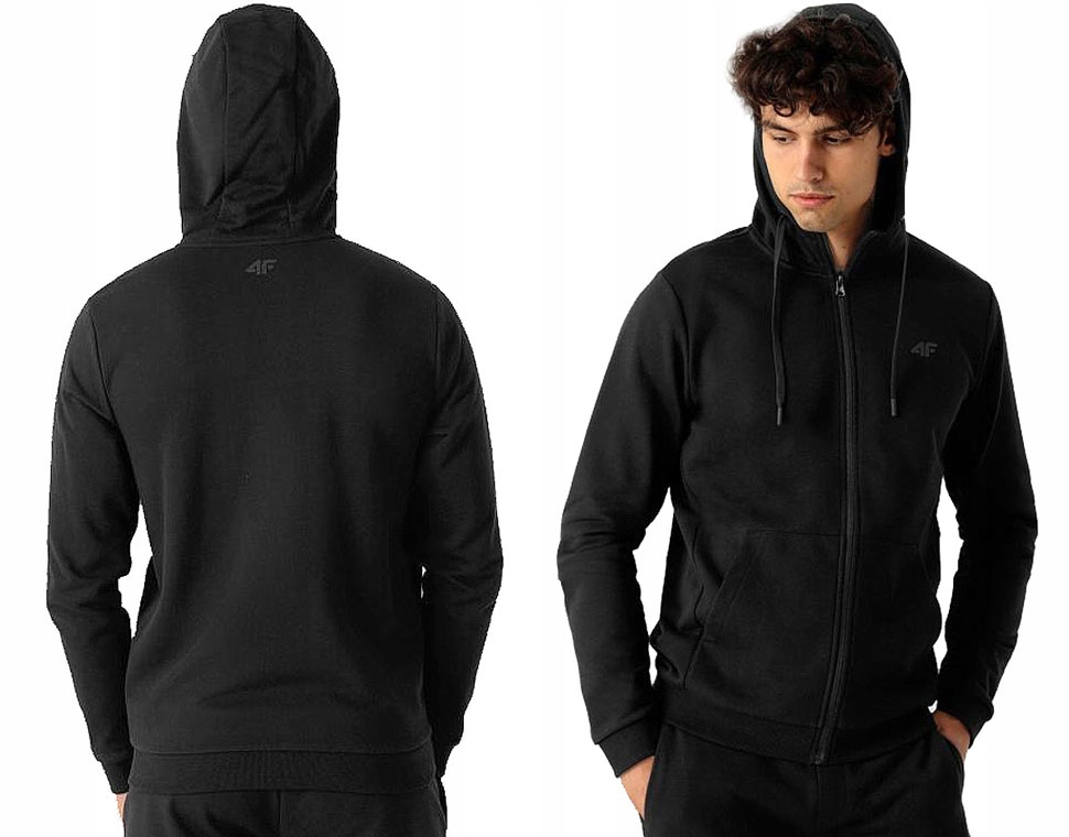 

Bluza Męska 4F Bawełniana Rozpinana Z Kapturem r.S