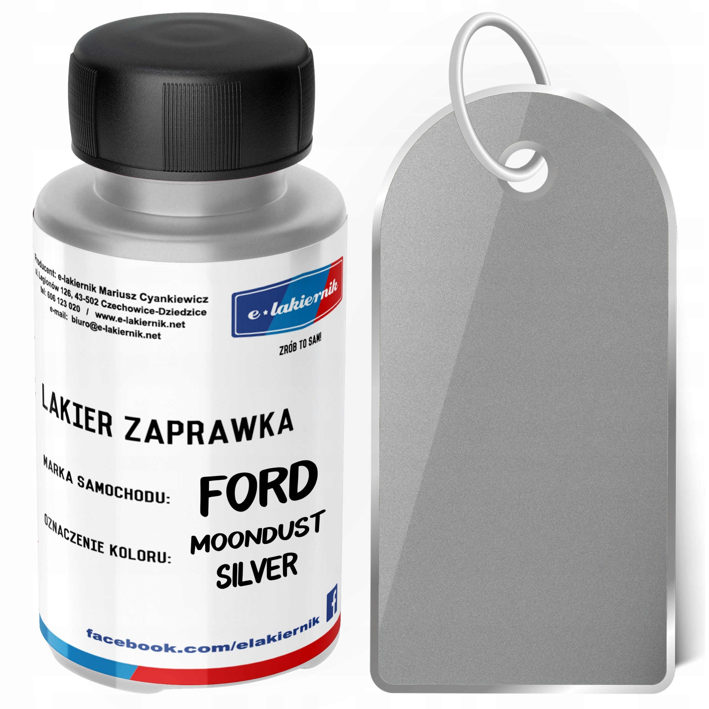 

Lakier Zaprawka Pędzelek Rys Ford Moondust Silver