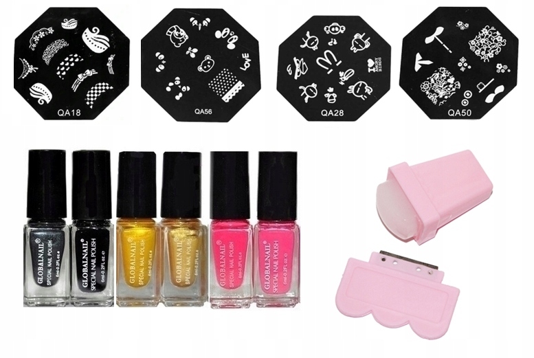 BLASZKI DO STEMPLI LAKIERY STEMPEL ZESTAW Q16
