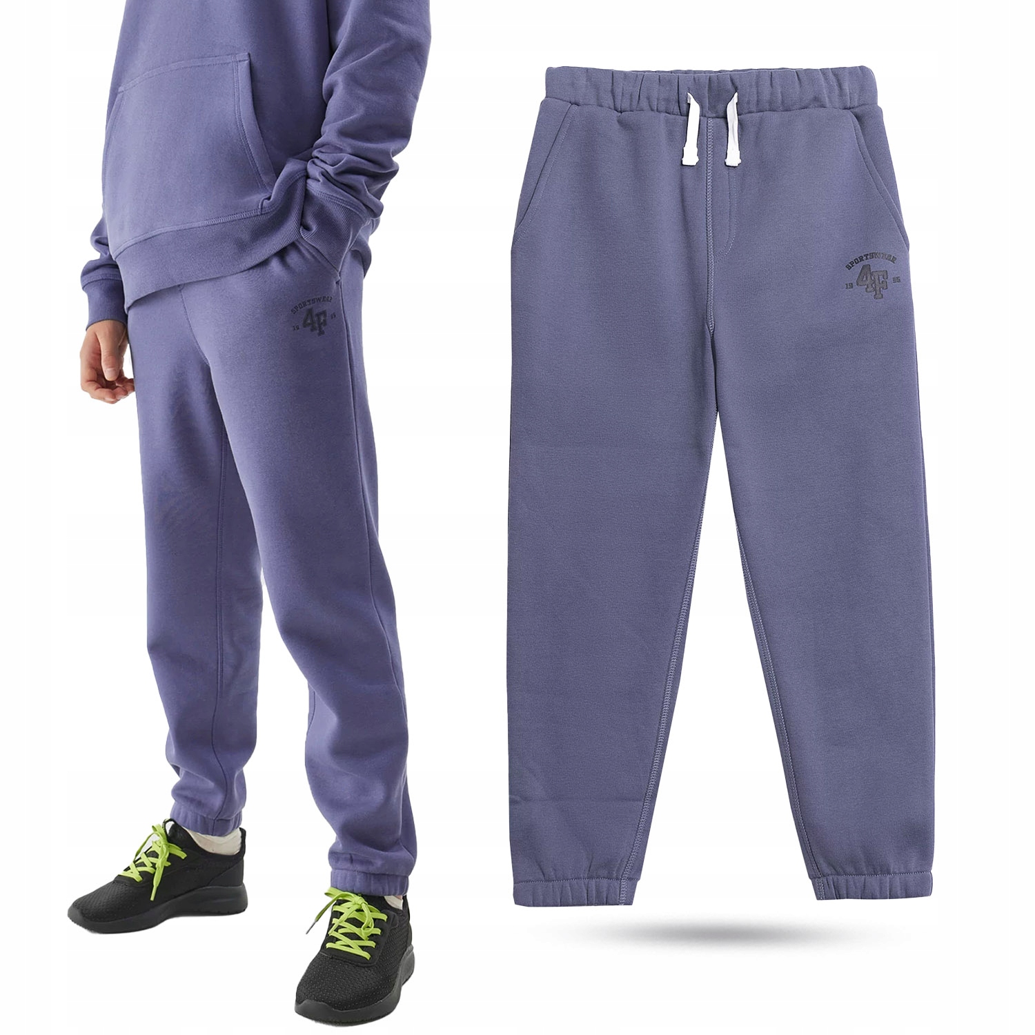 SPODNIE DRESOWE CHŁOPIĘCE 4F JUNIOR DZIECIĘCE BAWEŁNA AW23M419 Marka 4F