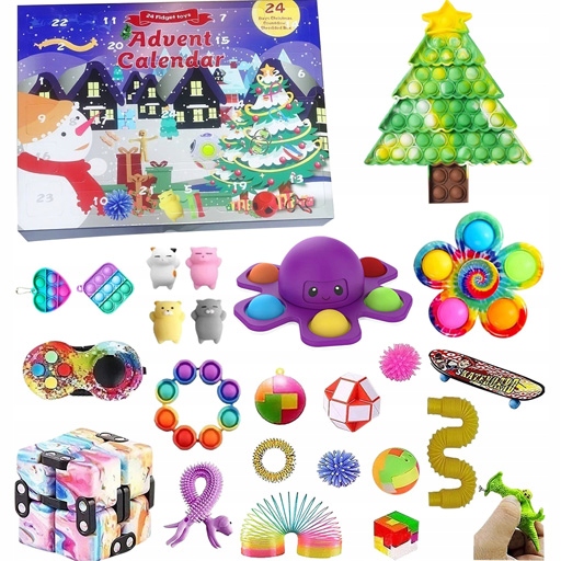 

Kalendarz Adwentowy Antystresowe Zabawki Nowość