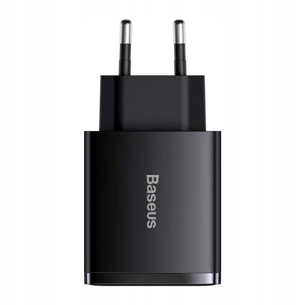BASEUS SZYBKA ŁADOWARKA SIECIOWA UNIWERSALNA USB-C/2x USB MOCNA 30W PD QC Marka Baseus