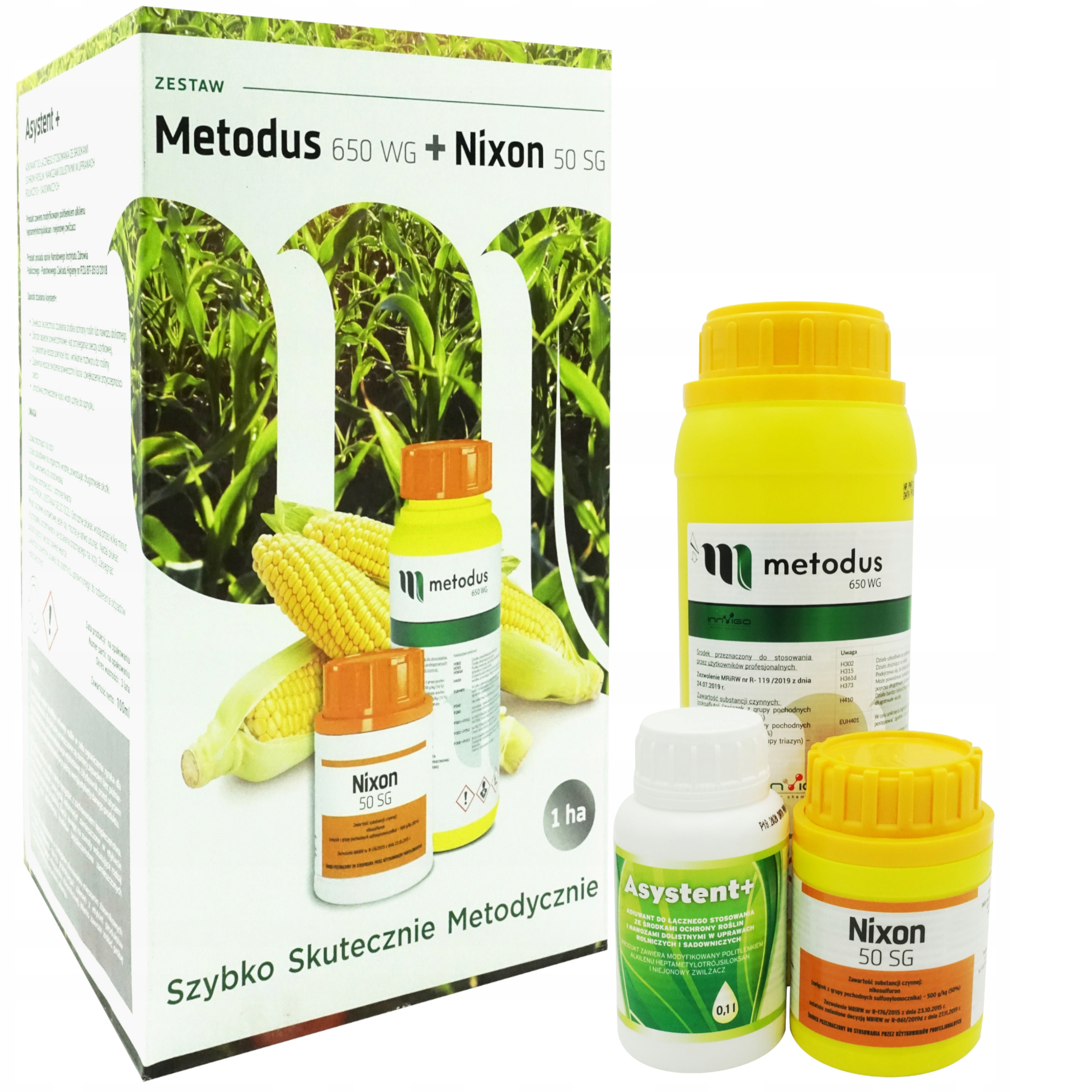 

Metodus 650WG Nixon 50SG Chwasty Kukurydza 5 Ha