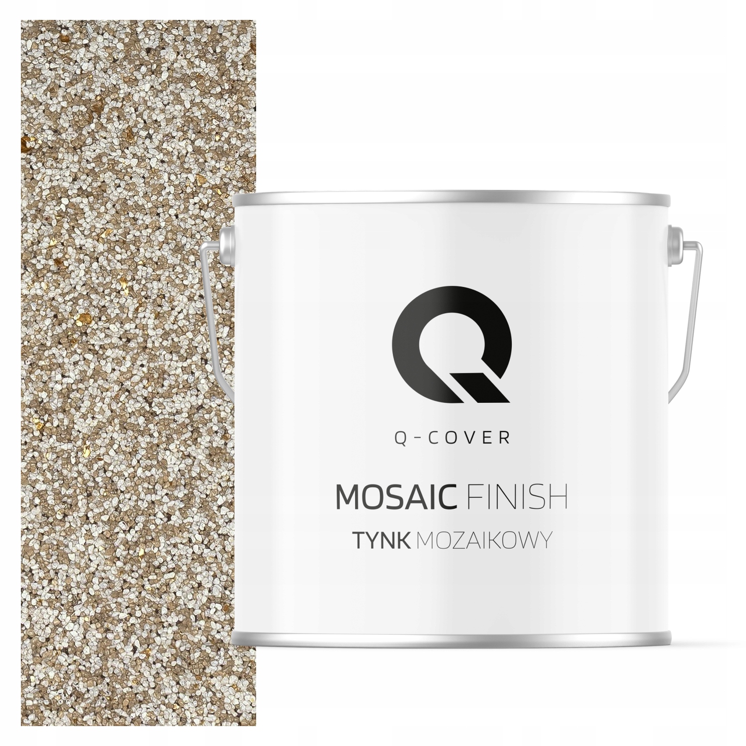 Mozaiková pryskyřičná omítka 7 kg vnitřní béžová se zlatou slídou M64 Odolná