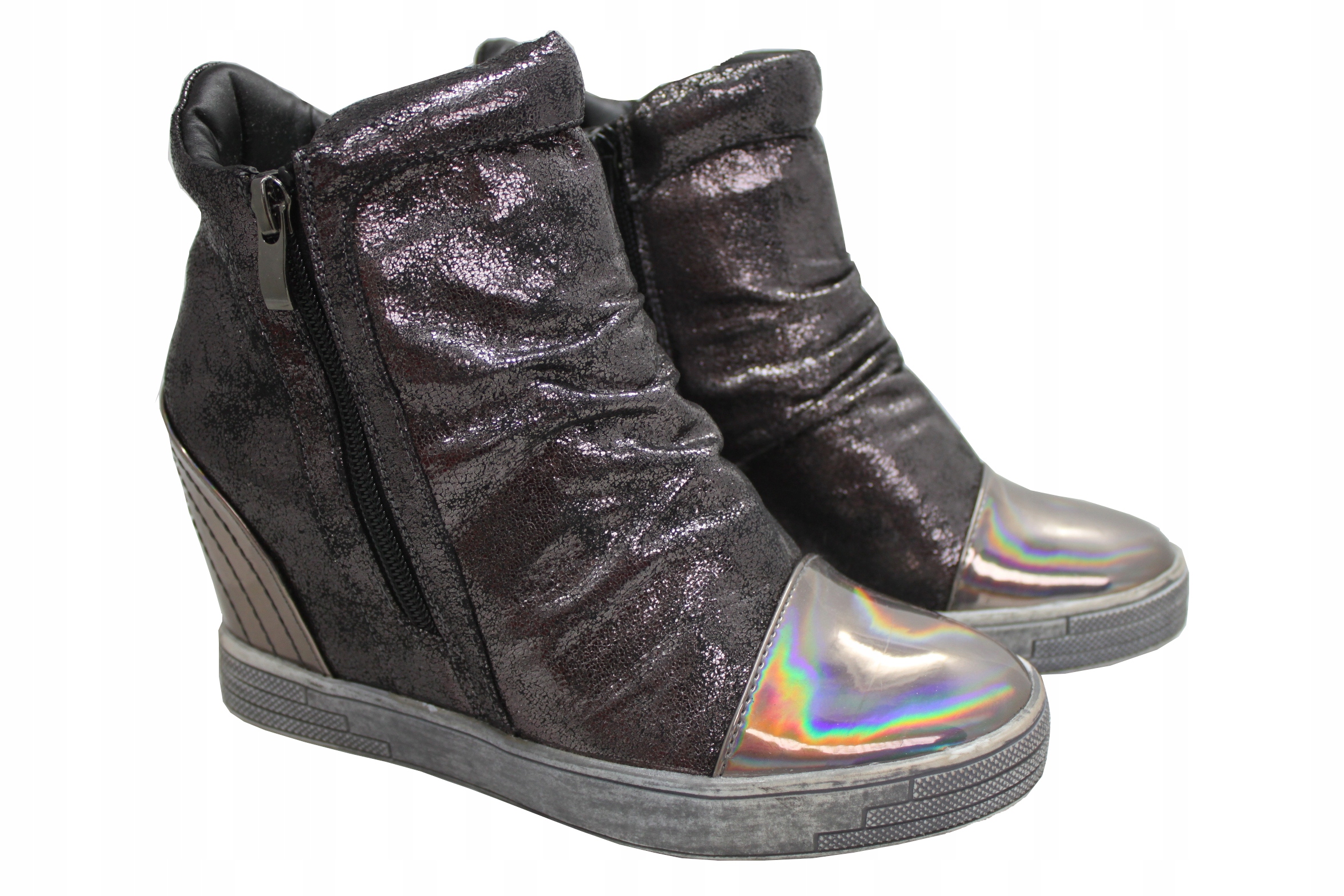 

Sergio Leone botki koturn grafit 36