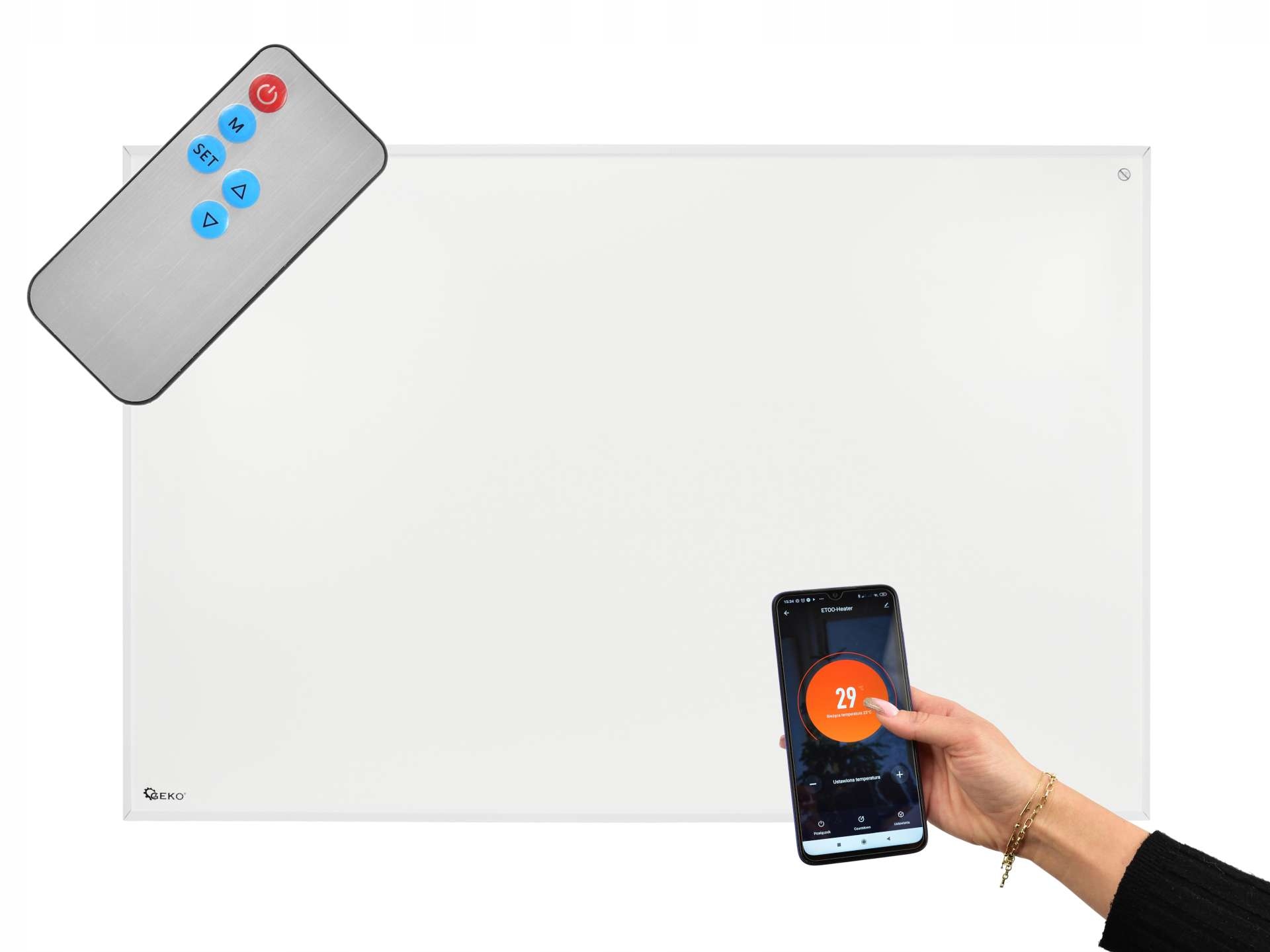 Ohrievač – žiarič s diaľkovým ovládaním a WiFi 960 W