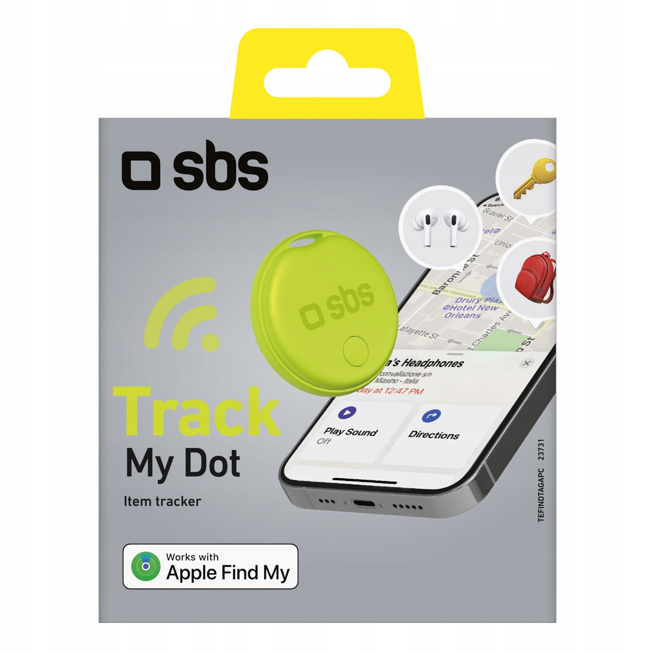LOKALIZATOR APPLE FIND MY BRELOK DO KLUCZY ROWERU PORTFELA ZIELONY