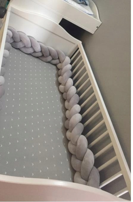 

Ochraniacz do łóżeczka warkocz otulacz pleciony 3m