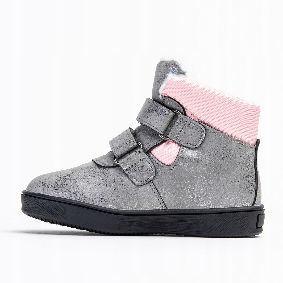 Trzewiki OCIEPLANE kożuszek śniegowce STABILNE lekkie na RZEPY Wojtyłko Marka Wojtyłko