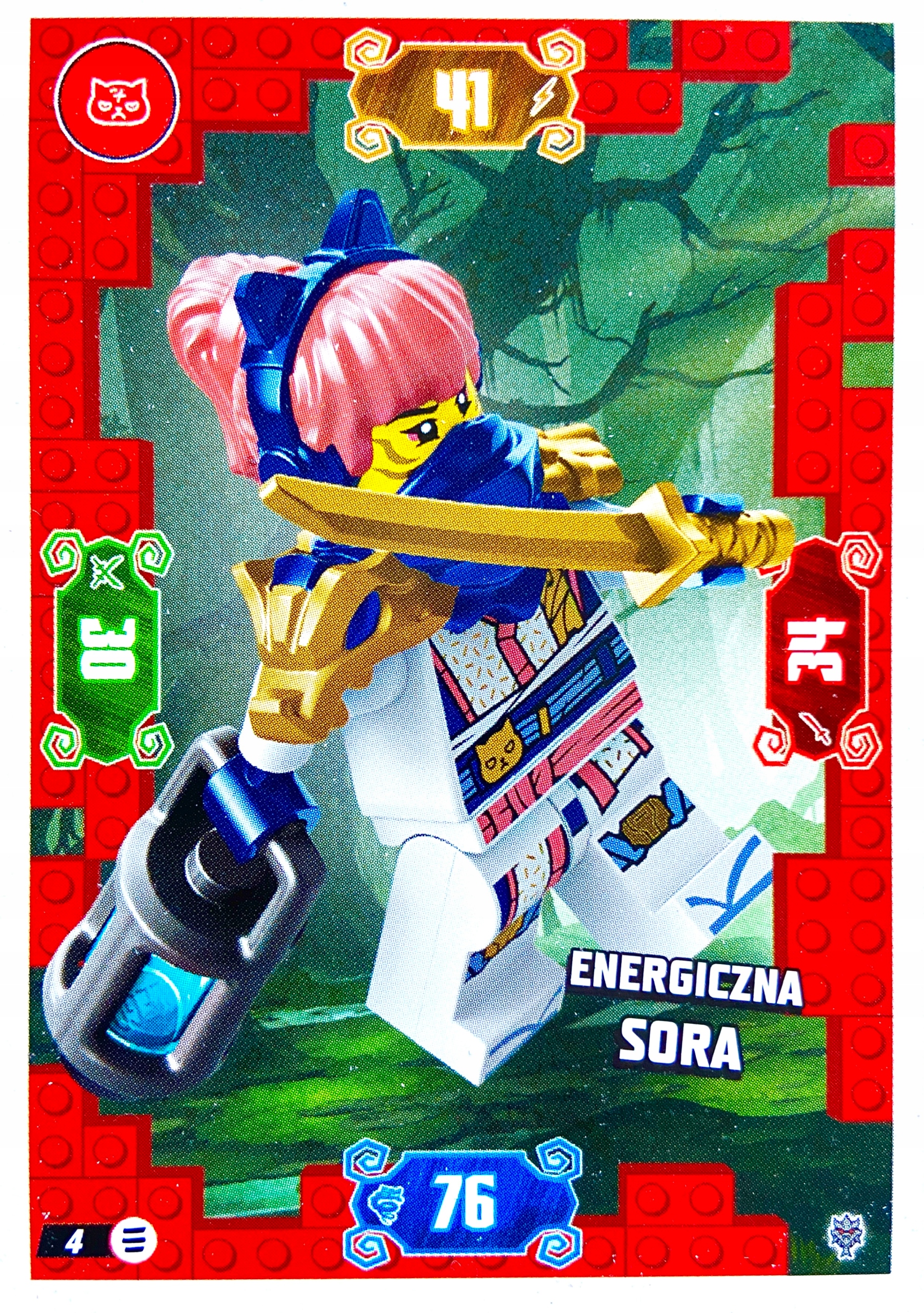 Lego Ninjago 2026 seria 11 karta podstawowa 4 Energiczna Sora