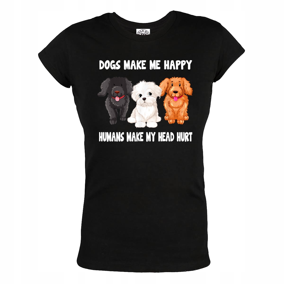 

Damska Koszulka Pies Psy Z Psem Dogs Make Me Happy