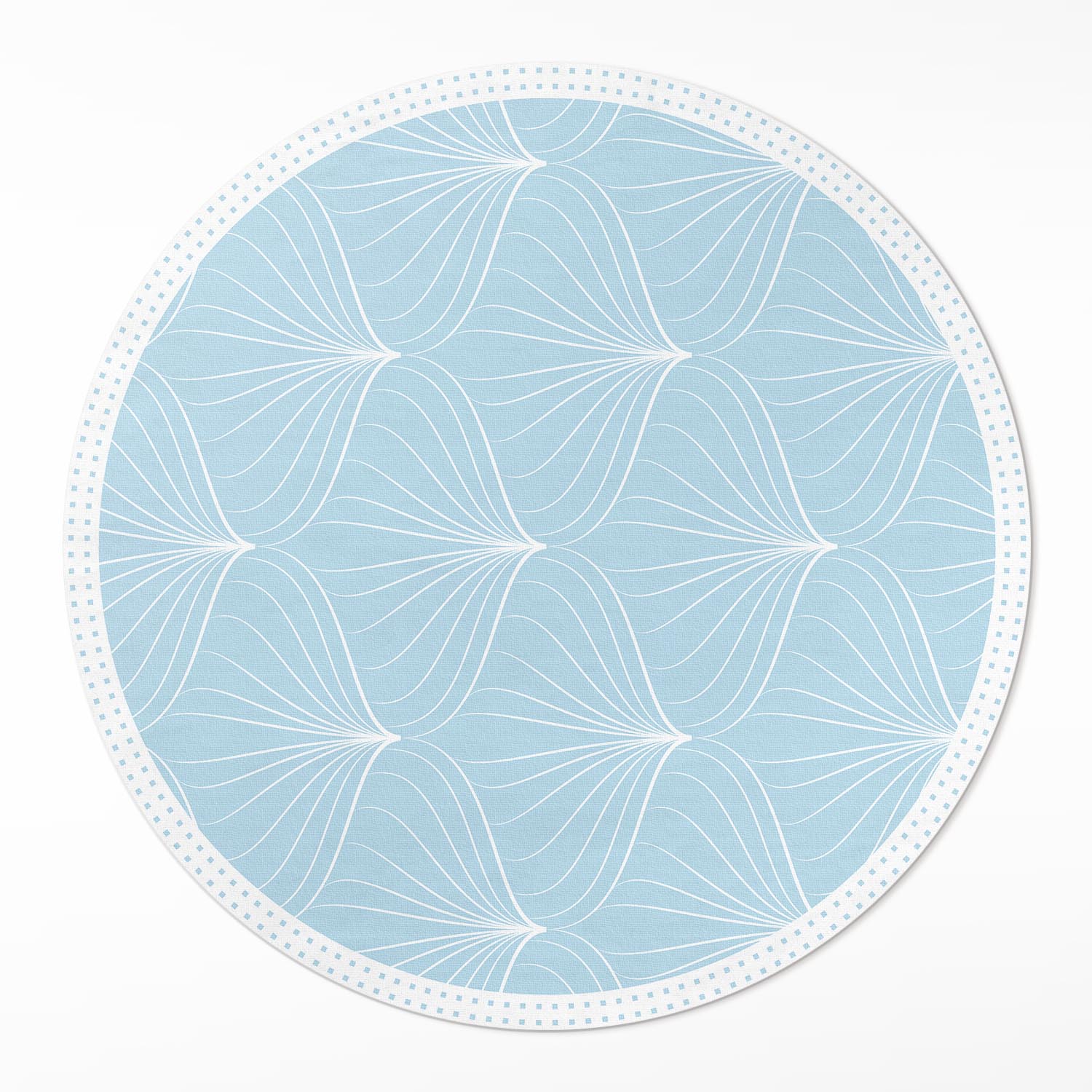 Dekoratívny okrúhly vinylový koberec Loftový jemný pravidelný vzor ⌀ 100 cm