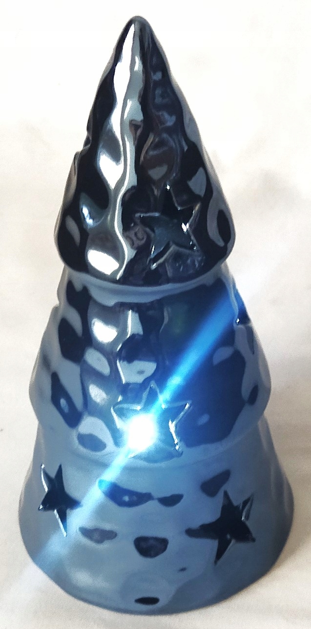 

Choinka granatowa dekoracja Led