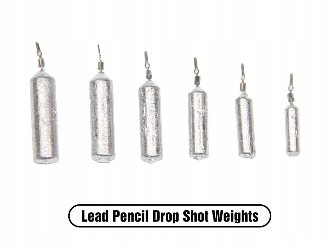10 szt. Ciężarek Drop Shot X Zone cylindryczny zaciskowy obrotowy 3.5 g