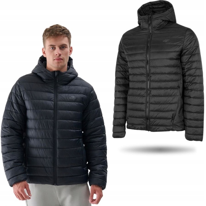 Pánská Bunda 4F Podzimní Zimní Péřová Prošívaná Sportovní Bunda Pro Každodenní Nošení