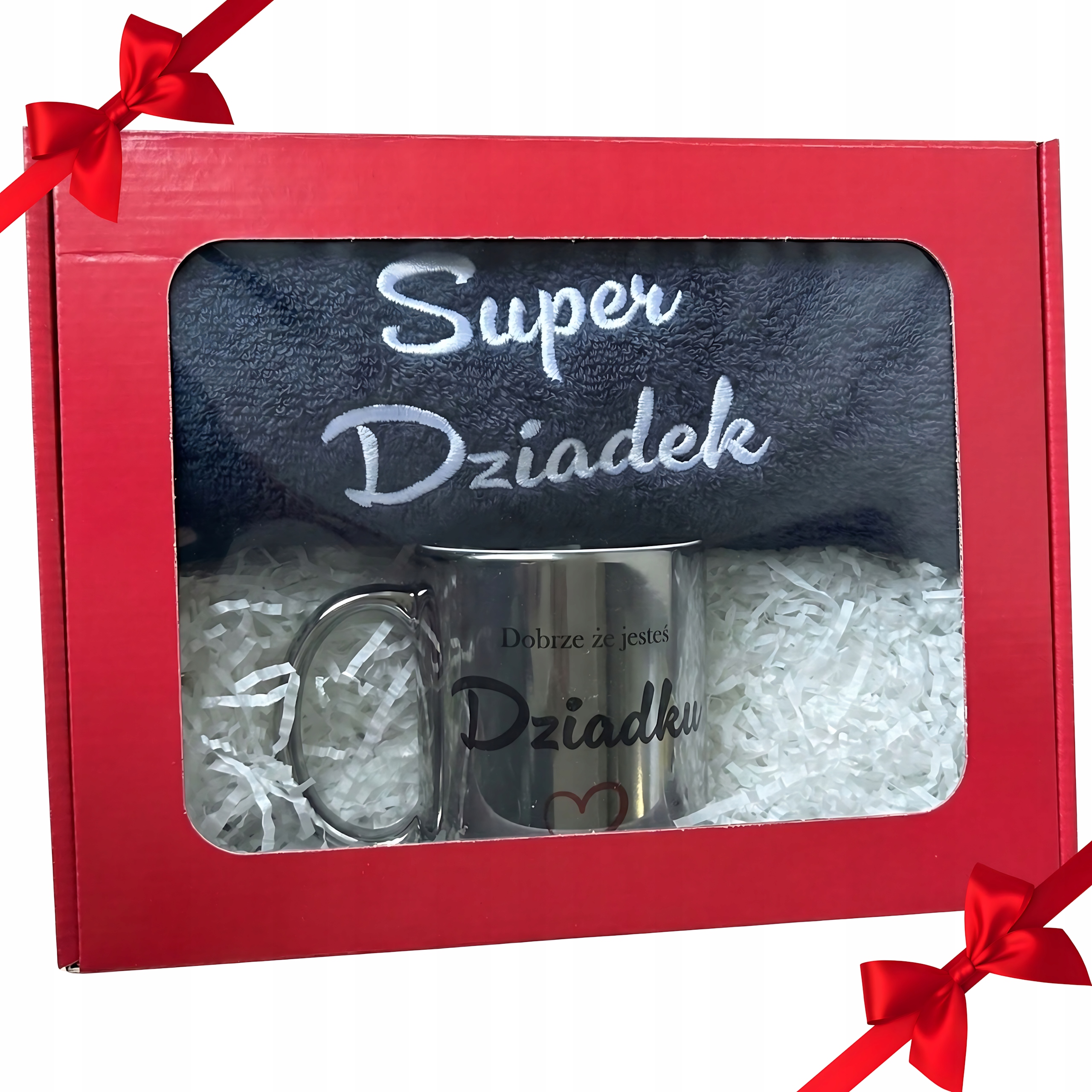 Dárek Pro Dědu Na Vánoce Ručník A Hrnek Skvělý Děda 50x100cm 330ml