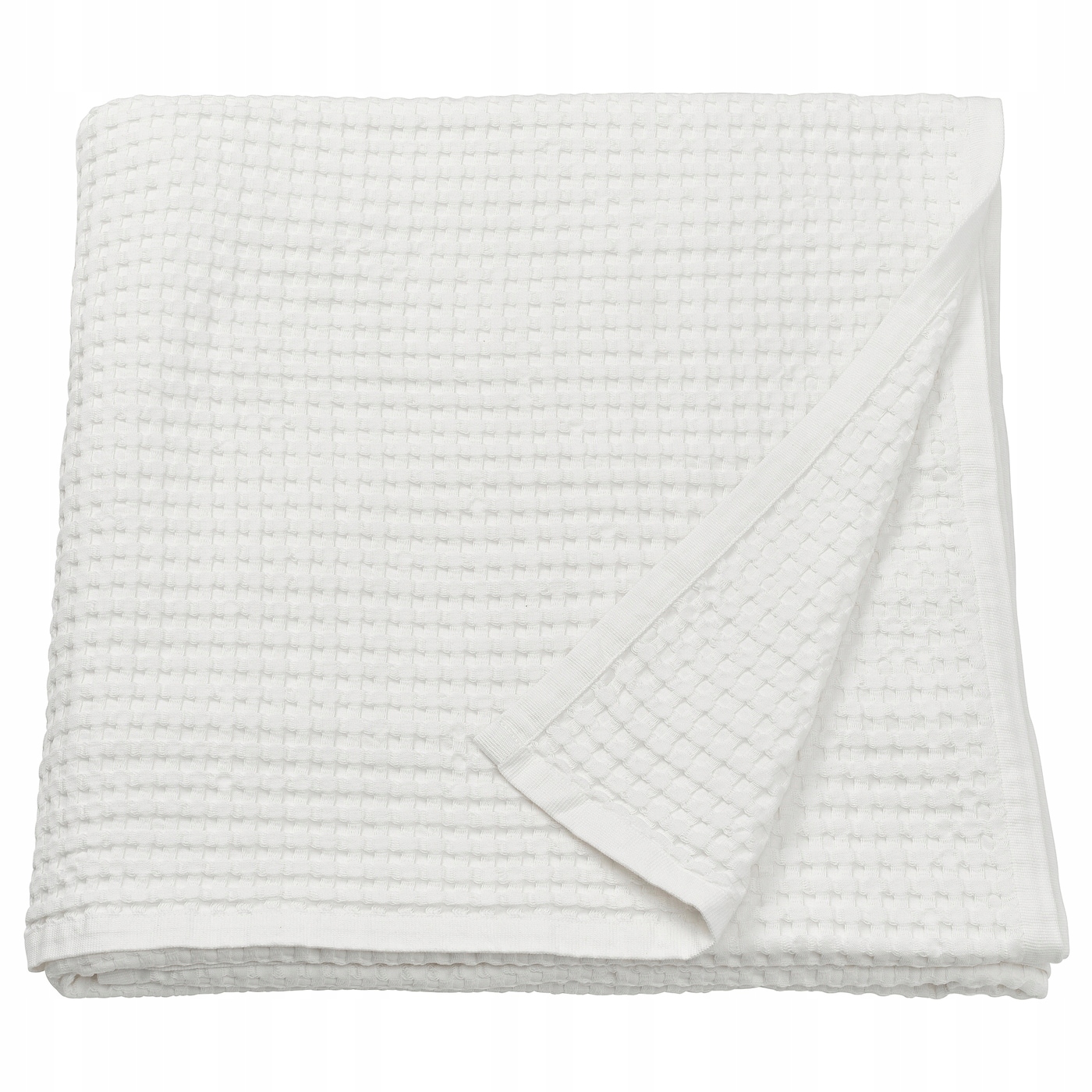 Přehoz bílý 230 x 250 cm z bavlna Pelartuja