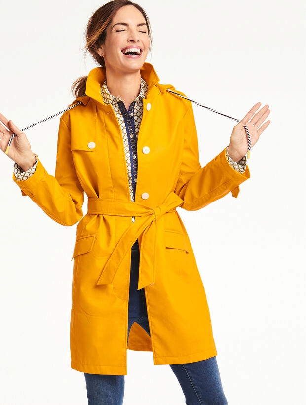 Dámský rozepínací kabát kapuce Talbots Petite S