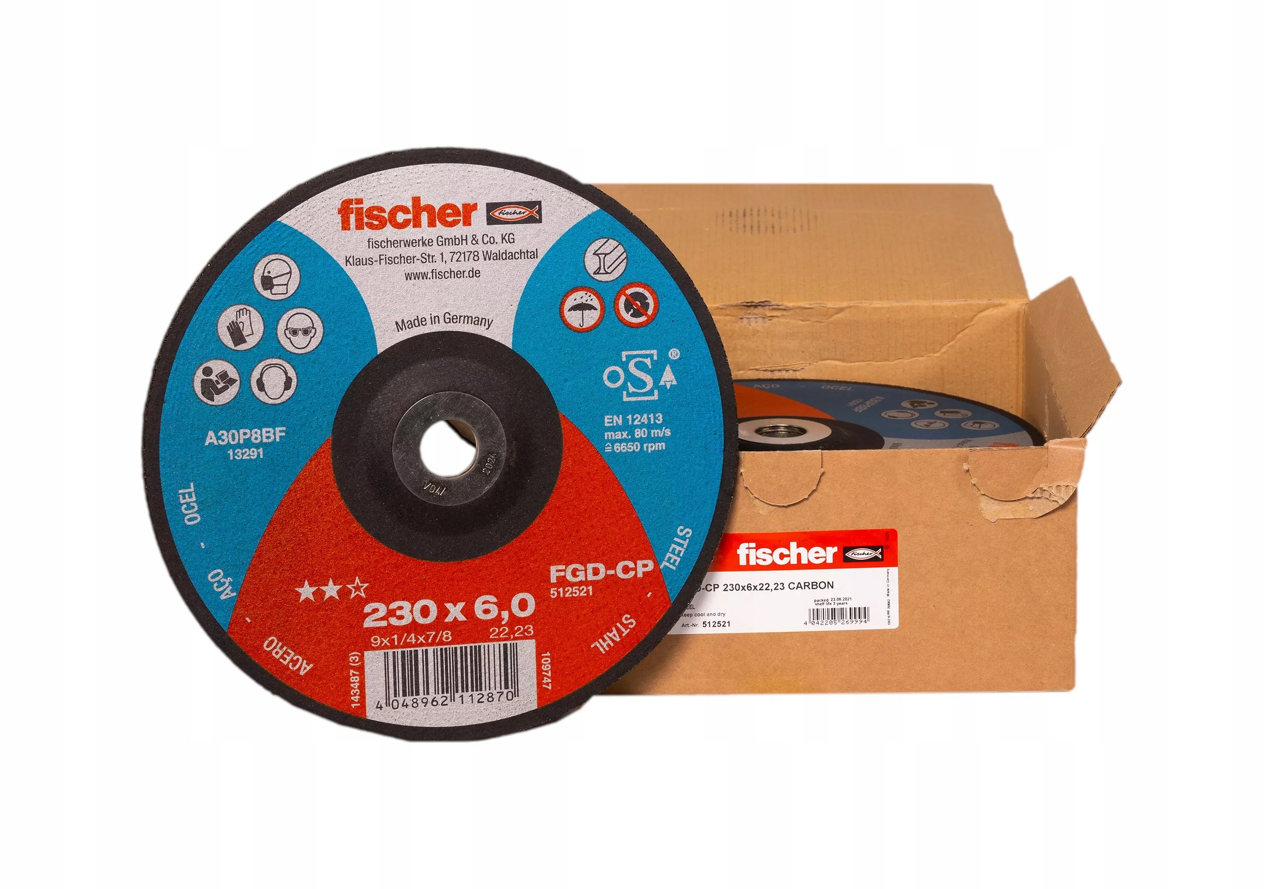 Fischer Brusný kotouč fischer Fgd-cp 230 x 6,0 x 22,23 Carbon 10 Ks