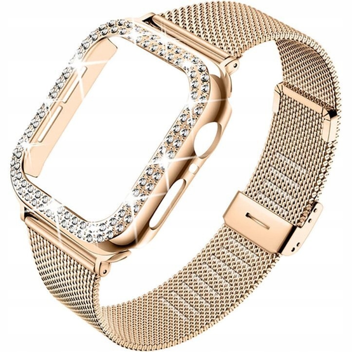 Pasek Bransoleta Etui Case Z Diamencikami Do Apple Watch 10 46MM