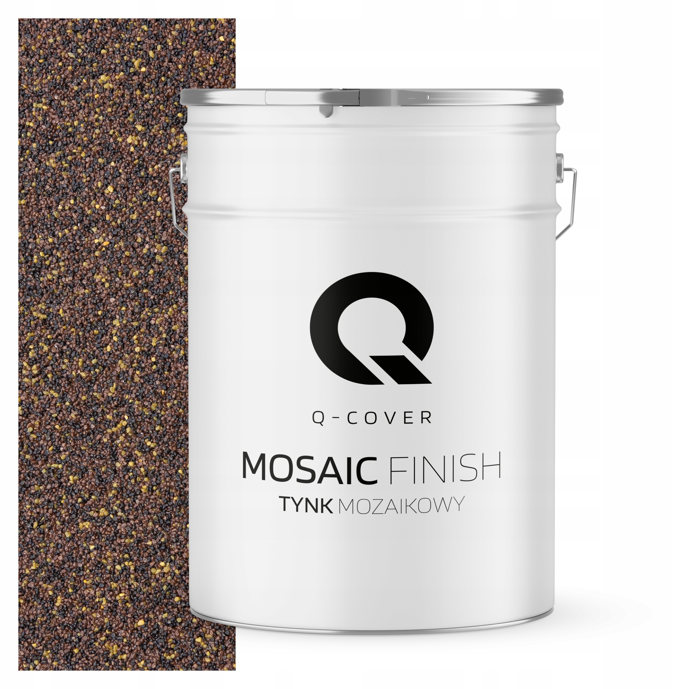 Dekorativní Mozaiková Omítka Mozaika Trvanlivá 25KG Odolná Hnědá Tmavá M82