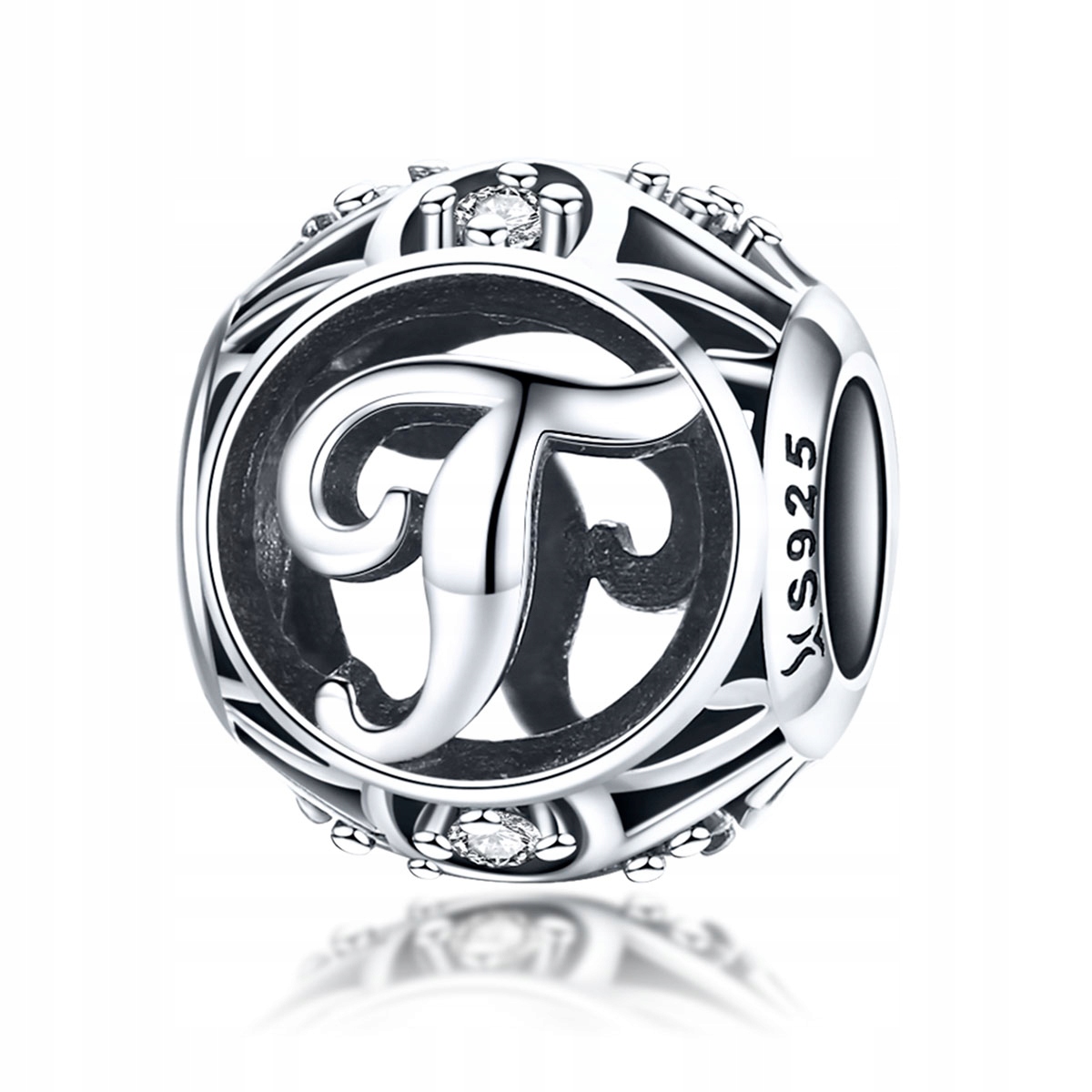 

Zawieszka Charms Litera T do Pandora Srebro 925