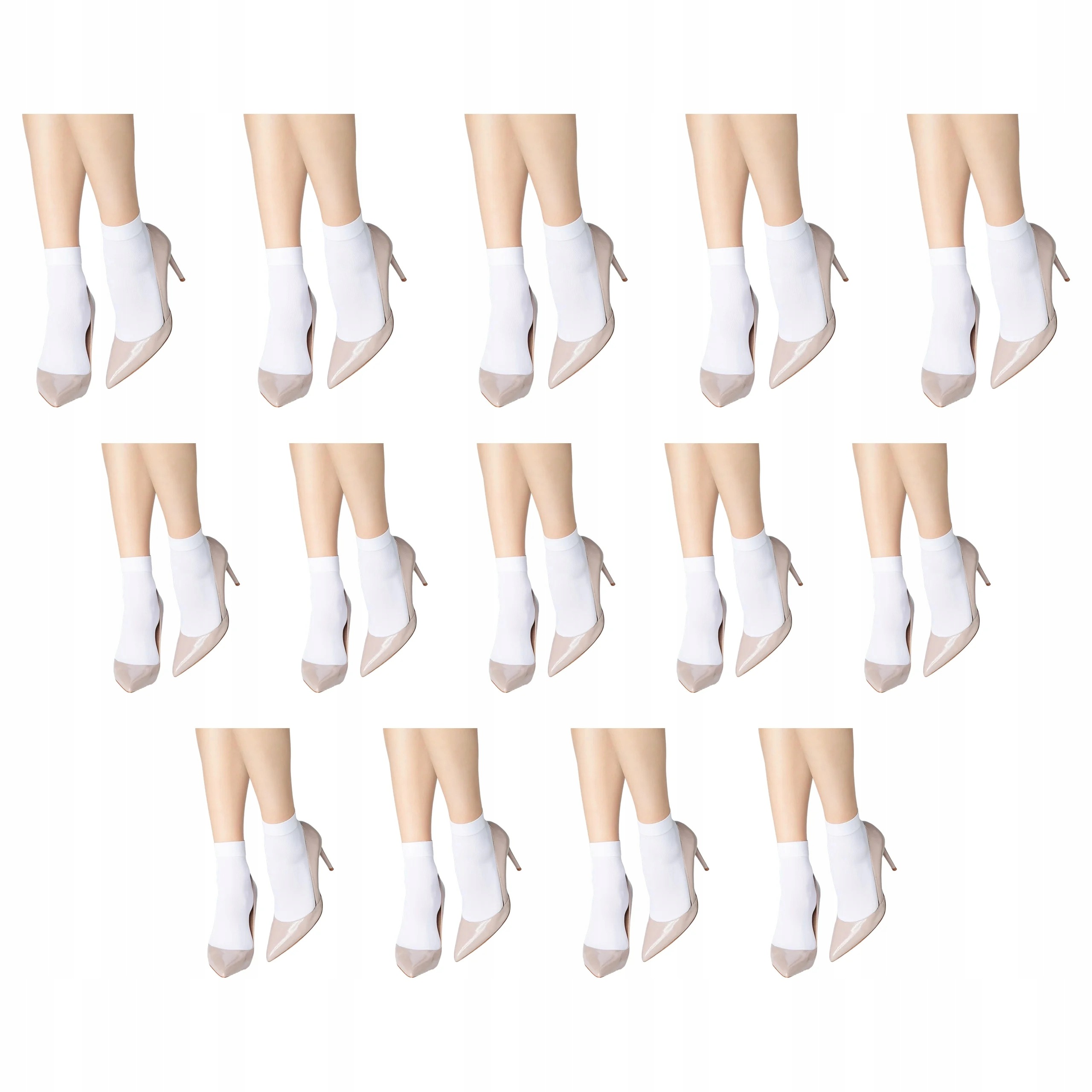 7 x Ponožky Soks 40 den Marilyn White, 2 páry v balení