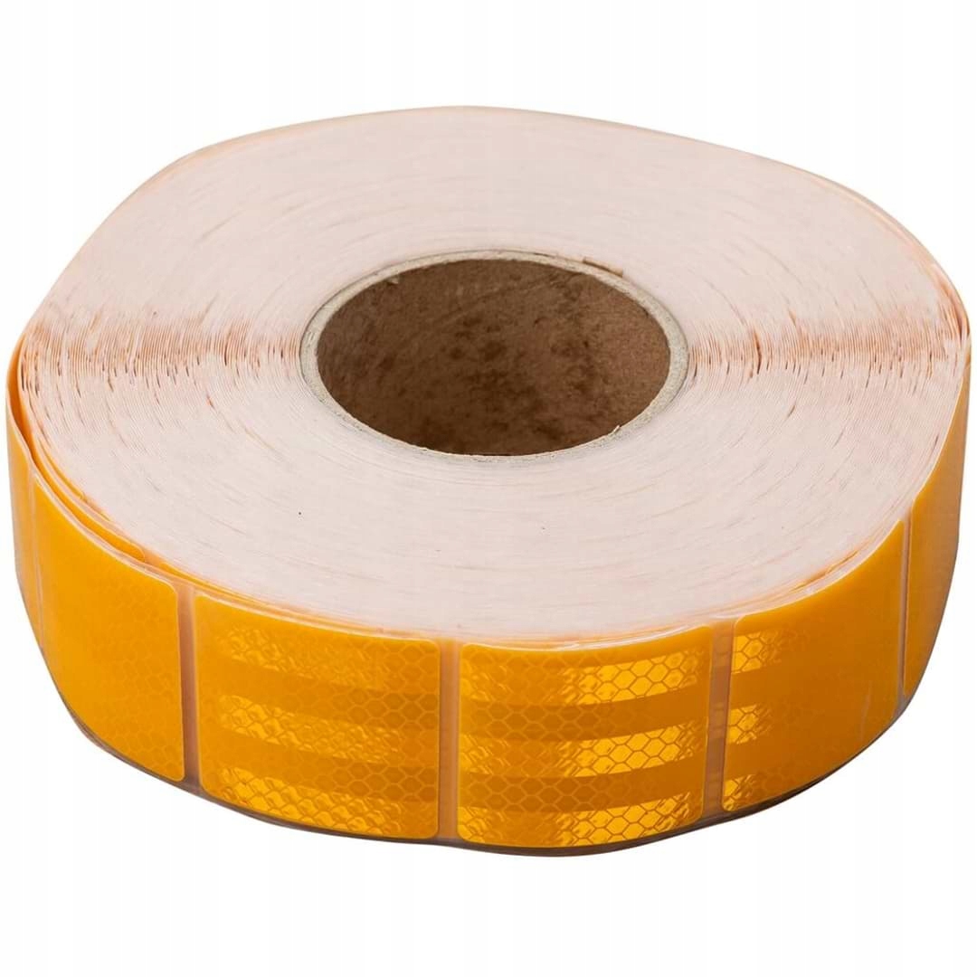 Reflexná páska samolepiaca obrysová oranžová segmenty - ROLKA 45m