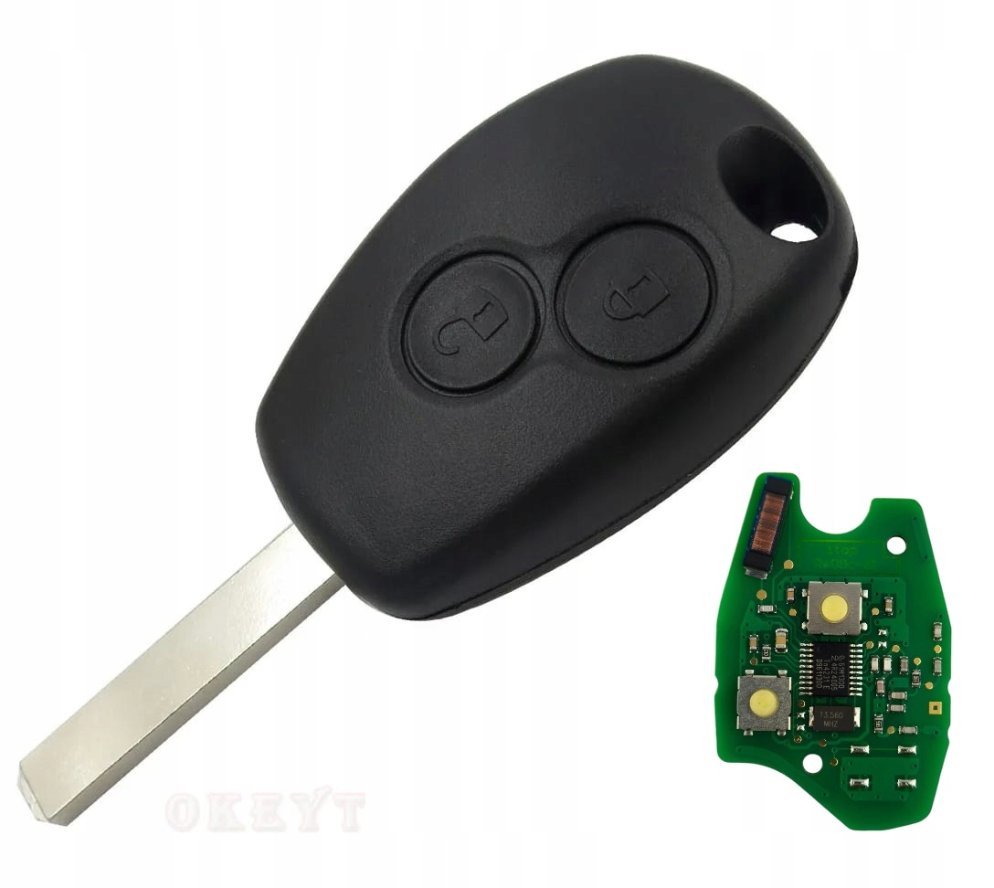 Pilot Klíč Renault Opel Dacia Smart 433 mhz id51 Ht Aes 2 tlačítka VA2